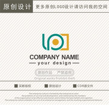 LP字母摄影公司logo
