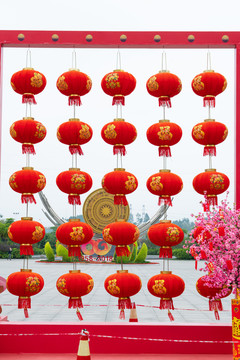 春节海报背景素材灯笼