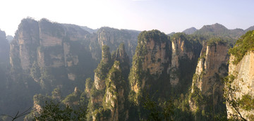 武陵源袁家界景区自然风光全景图