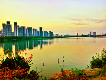 武汉东湖暮色