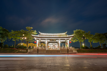 潮州广济桥夜景