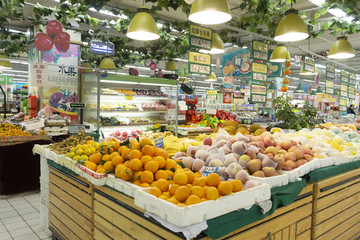 超市蔬果区