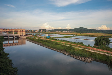 水闸河道