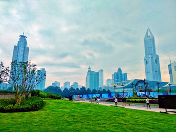 上海人民公园建筑风光