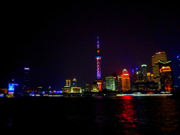 上海外滩夜景灯光