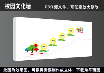 学校楼梯校道走廊口号标语文化墙