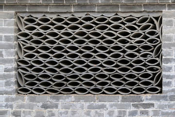 中式围墙漏窗
