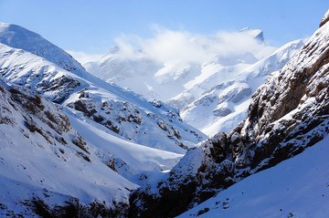 独库公路天山雪景