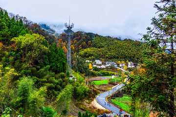 安徽旌德板书王家庄秋景