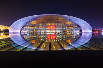 中国国家大剧院夜景