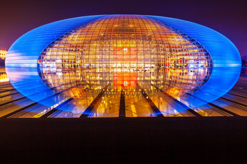 中国国家大剧院夜景