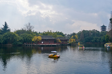 四川成都市双流区棠湖公园