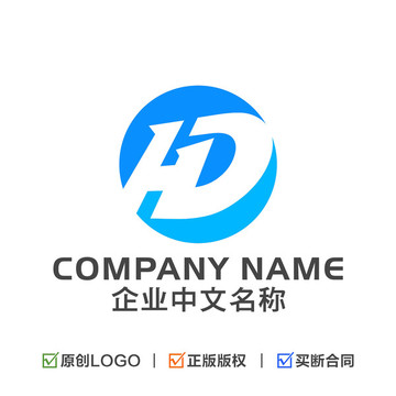 字母HD组合标志