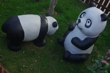 熊猫宝贝浮雕