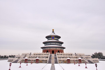 天坛祈年殿雪景