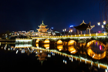 贵州贵阳甲秀楼夜景