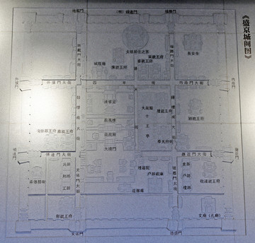 汗王宫遗址盛京城阙图