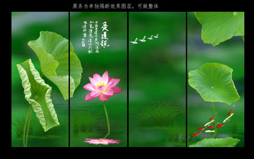 国画荷花
