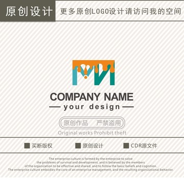MN字母油漆化工logo