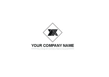 YX字母变形logo图标设计