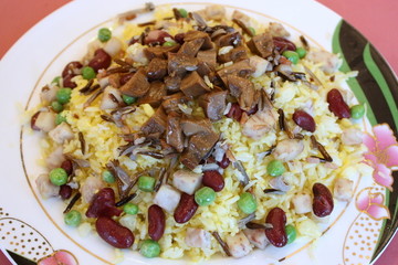 鲍粒粗粮炒饭