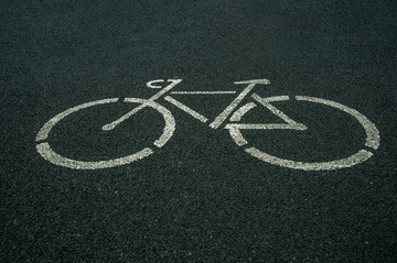 自行车车道标识