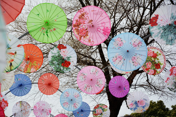 彩色装饰伞