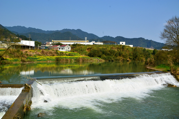 乡村河流水渠