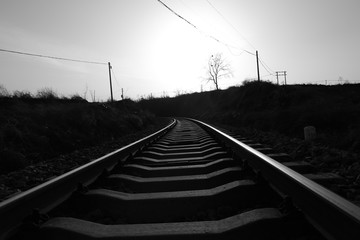 铁路轨道艺术摄影