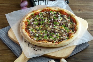 黑椒牛排披萨