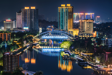 中山岐江夜色