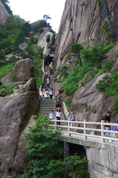 黄山石阶路