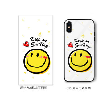 笑脸手机壳T恤图案smile