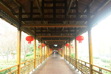 中式长廊风雨廊