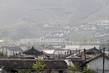 朝鲜农村村庄