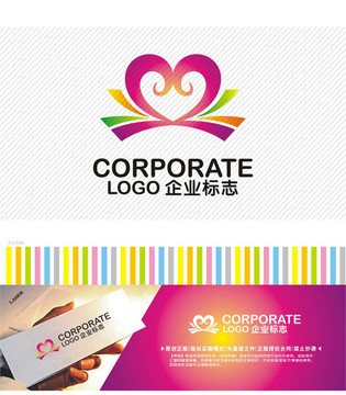 彩带喜庆logo