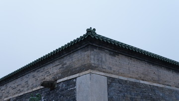 北京天坛古建筑围墙