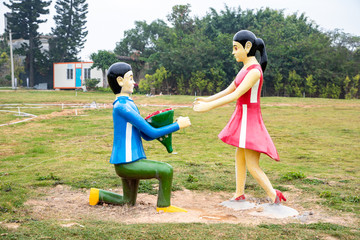 求婚雕塑