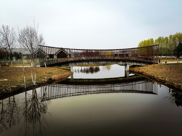 西安浐灞湿地公园河上桥