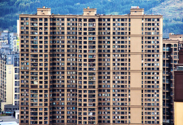 高层格子楼外观装饰