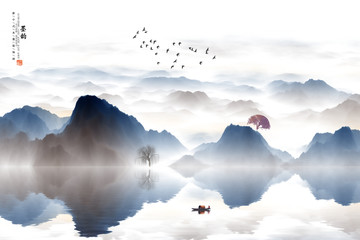 抽象山水