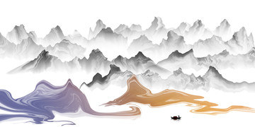 水墨山水画