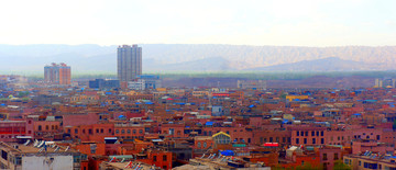 喀什噶尔老城俯瞰