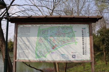 西溪湿地导游图标识