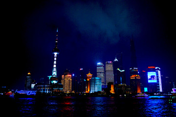 上海夜景霓虹高清