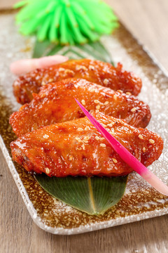 和风香辣烤鸡翅