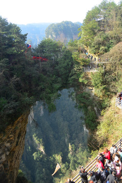 袁家界景区天生桥观景台