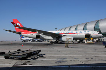 四川航空公司飞机