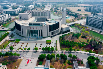 航拍中国矿业大学南湖校区