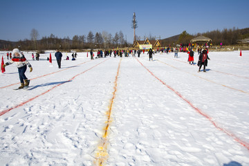 冬季雪橇比赛